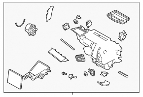 Bare heater housing Ford Fiesta 11-19