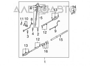 Steering tip left Mazda6 03-08 CTR