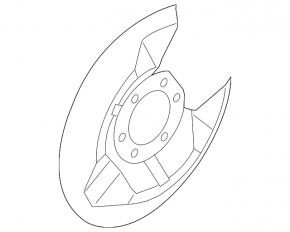 Rear left brake disc cover for Mazda CX-5 13-16