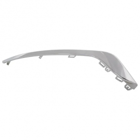 Left front bumper molding for Ford Fusion mk5 19-20, gloss black