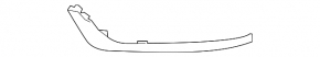 Front bumper molding left Ford Fusion mk5 19-20 chrome