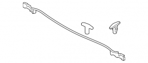 Mazda CX-50 23-25 rear hood seal on grille