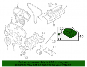 Oil pan Nissan Maxima A36 16-23