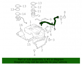 Nissan Murano z50 03-07 fuel filler neck