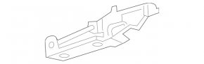 Bonnet hinge left Mercedes W211