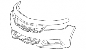 Front Bumper Naked Chevrolet Impala 14-19