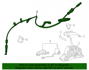 Automatic transmission cable Toyota Camry v70 23-24 2.5 FWD