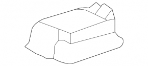 Cover of the relay block under the hood left Honda CRZ 11-16 for 4 relays