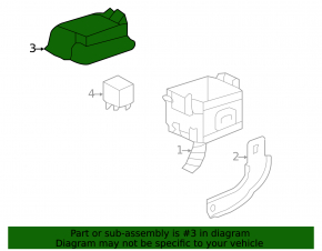 Cover of the relay block under the hood left Honda CRZ 11-16 for 4 relays