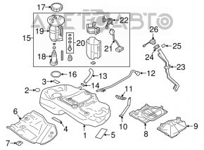Fuel pump fuel pump Subaru Impreza 17- GK flask assembly