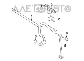 Stabilizer link front left Lexus ES300h ES350 13-18