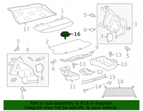 Spare Wheel Mount Toyota Prius 30 10-15