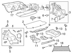 Spare Wheel Mount Toyota Prius 30 10-15