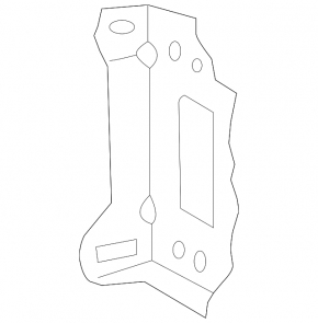 TV bracket radiator panel left Lexus CT200h 11-17