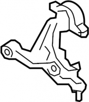 Lower control arm, front left, Infiniti G25 G35 G37 4d 06-15 RWD