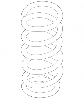 Rear left spring Infiniti FX35 FX45 03-08, stiffness 2, red, white