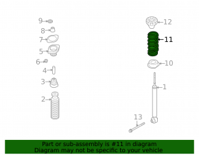 Rear left spring Infiniti FX35 FX45 03-08, stiffness 2, red, white