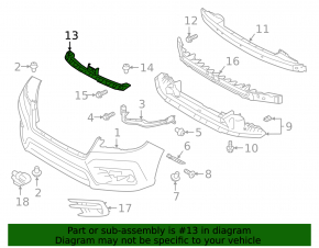 Subaru Ascent 19-22 Front Bumper Upper Absorber