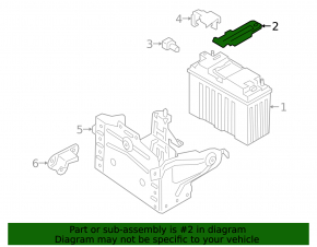 Li-ion battery mount BMW X7 G07 19 - underhood