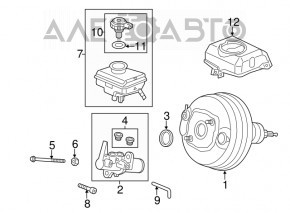 Vacuum booster Audi A4 B8 13-16 rest