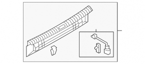 Audi Q3 trunk opening trim 8U 15-18 black