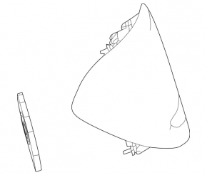 Outer wing light left Mercedes W213 E 21-23