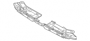 Upper radiator grille mount for Mazda 3 17-18BM