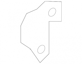 Left Nissan Rogue 21-26 TV Upper Bar Bracket