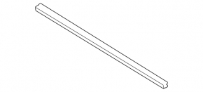 Inner glass seal for the front right door of a Ford Escape MK4 20-25