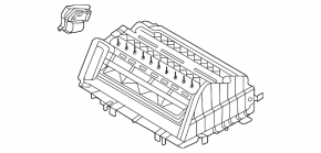 The bare heater housing, the upper part, is from a Ford Escape MK4 2020-2026.