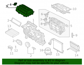 The bare heater housing, the upper part, is from a Ford Escape MK4 2020-2026.