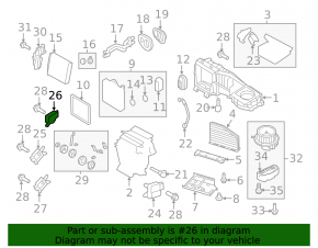 Actuator motor heater drive air conditioner Audi Q3 8U 15-18