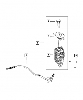 Fiat 500 12-17 Automatic Transmission Handle