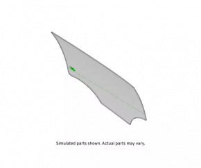 Rear right door glass for a 1919 Cadillac CTS