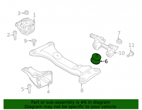 BMW F30 12-16 RWD Automatic Transmission Mount