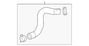 Cooling pipe lower Chevrolet Impala 14-19 2.5