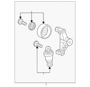 Tensioner roller drive belt Honda CRV 23- 1.5T