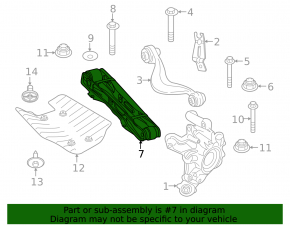 Rear left camber arm BMW 7 G70 23-25 i7, RWD