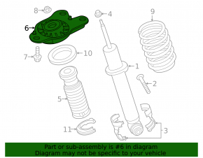 Shock absorber support rear left BMW i3 14-21
