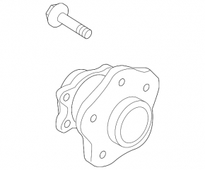 Rear left hub Nissan Rogue Sport 17-19 FWD