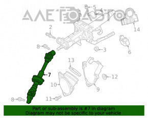Toyota Highlander 20 steering cardan shaft - rusty