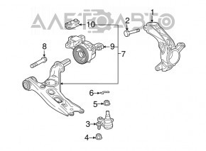 Ball joint left Honda CRV 17-22