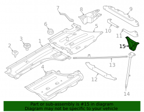 Bracket rear struts underbody BMW X3 G01 18-21