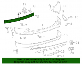 Toyota Rav4 13-18 aluminum rear bumper reinforcement
