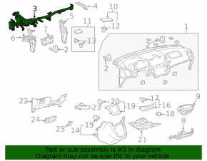 Lexus RX300 RX330 RX350 RX400h 04-08 under-torpedo reinforcement pipe