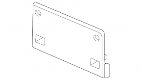 Front bumper plate for VW Passat 20-22