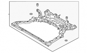 Front subframe Hyundai Elantra 21-