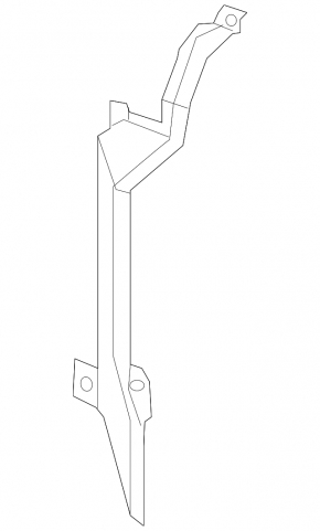 Left radiator deflector Nissan Leaf 11-12 broken mount