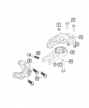 Chrysler 200 15-17 2.4" Central Engine Mount