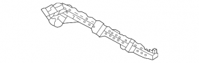 Rear bumper mount, left outer, Acura TLX 21-25